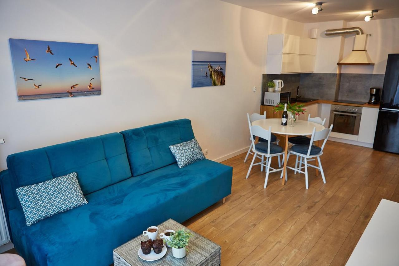 Apartamentyprzymorzu Baltycki Z Miejscem Postojowym I Ogrodkiem Kolobrzeg Bagian luar foto